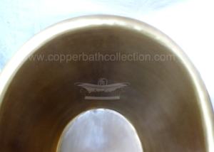 Baignoire en laiton doré de style vintage de 70 pouces Collection de baignoire en cuivre traditionnel du fabricant indien Égouttoir pour accessoire de salle de bain - Product Image 6