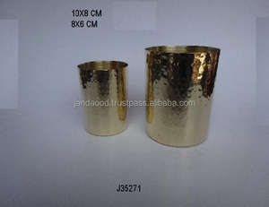 ที่วางแก้วขัดเงาทำด้วยมือทำจากทองเหลืองแข็งอุปกรณ์ตกแต่งเทียนตกแต่งบ้าน - Product Image 2