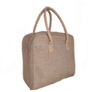 Eco-Friendly Handmade Jute Conference/<b>Overnight</b>/Weekend Travel Carry-On Tote <b>Bag</b> Medium Size Delhi Origin Sustainable Natura - Product Image 1