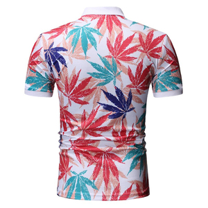 Nueva Llegada 2019 Camiseta de Manga Corta de Punto Transpirable para Hombre, Talla Grande y Ajustada - Product Image 2