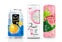 Hoogwaardige 330ml aluminium fles verse sinaasappel-passievrucht-mango puree mix vruchtensap uit Vietnam voor de gezondheid
