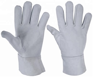 Venta al por mayor Guantes de soldadura Tig en piel de cabra Premium Guantes de argón Guantes de protección de manos para hombres - Product Image 1