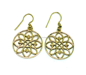 2023 New <b>Design</b> Gold Plated Drop Earrings for Women Fashion <b>Jewelry</b> Accessories for Wedding Parties - Product Image 1