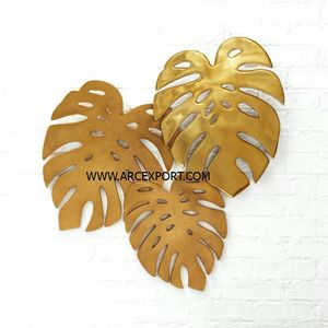 Design antique Art décoratif pour la maison Qualité supérieure Feuille de métal doré Design Décoration Art mural pour la maison Accent au prix le plus bas - Product Image 1
