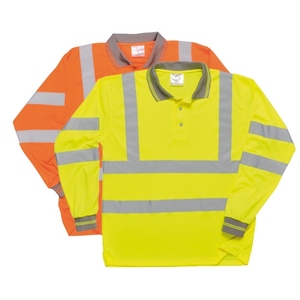 Haute qualité à manches longues unisexe Hi Vis Polo 100% Polyester antistatique respirant réfléchissant imperméable été travail chemises - Product Image 3