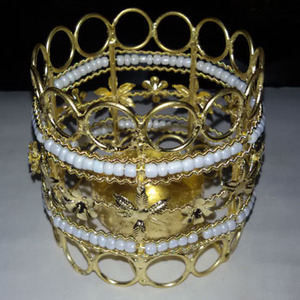 แหวนผ้าเช็ดปากกำไลเหล็กสร้อยข้อมือลูกปัดแก้ววัสดุโลหะ - Product Image 2