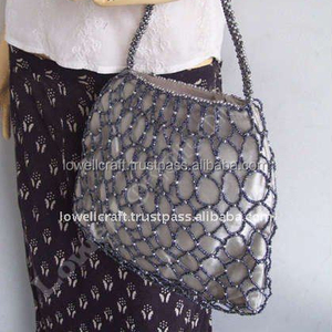 กระเป๋าคลัทช์ประดับพลอยเทียมสำหรับผู้หญิงอินเดีย2024กระเป๋าคลัทช์สีซับในหนังแท้ดีไซน์สูง - Product Image 3