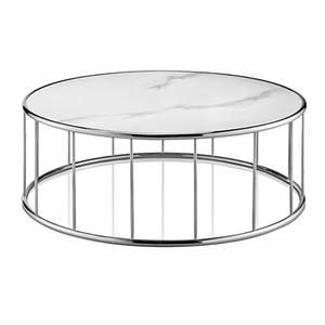 Mesa de centro decorativa para el hogar, decoración con logotipo personalizado y embalaje, parte superior de mármol, Metal, hierro, Color negro, para sala de estar - Product Image 2