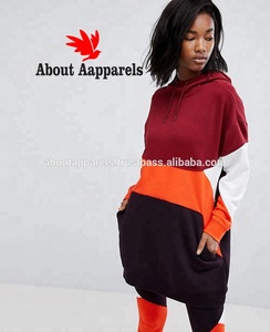 Acerca de Apparels Custom Pullover Color Block Longline Hoodie, Outdoor Fitness Running WearSports Athletic Pullover HOODIE - Product Image 2