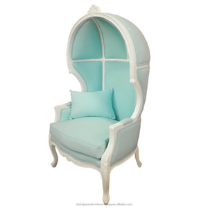 Canopée chic blanc pour enfant, meuble français de salon - Product Image 3