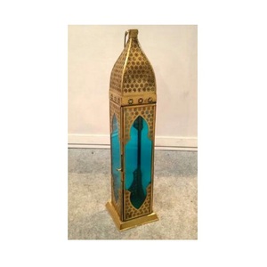 Pot de bougie conçu à la main de haute qualité avec long bougeoir Occasions décoration lanterne en verre accessoires de décoration pour la maison - Product Image 1