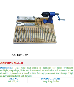 Jump Ring Maker GS 107J-02 Herramientas de joyería para joyeros - Product Image 2