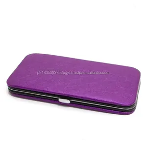 Casing Magnetik untuk Pinset, Casing Ungu/Magnetik Pinset Bulu Mata Label Pribadi Casing Logo Kustom