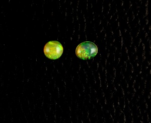 Cabochon d'opale éthiopienne naturelle pierre précieuse blanche en vrac avec nuance jaune forme ronde et ovale pour la coupe de style de collection de bijoux - Product Image 2