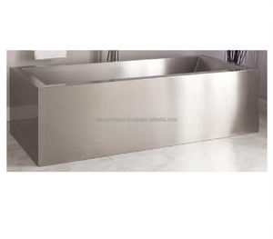 Baignoire autoportante en acier inoxydable - Product Image 1