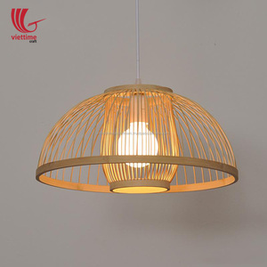 Lustre suspendu en bambou naturel, style vietnamien, fait à la main, vente en gros - Product Image 4