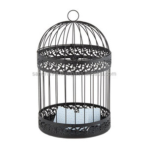 ที่ใส่การ์ดเหล็กแบบแฮนด์เมดของตกแต่งกรงของขวัญแต่งงานแฟนซี & คลาสสิกสำหรับงานเลี้ยง - Product Image 1