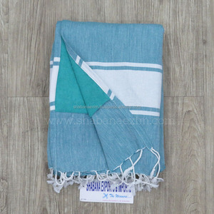 High Quality Customized 170 * 200cm Fouta Terry <b>Bath</b> Embroidered <b>Towel</b> Handmade Cotton Hammam <b>Towel</b> Wholesale From India - Product Image 4