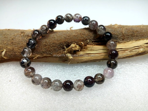 Pulsera Super Seven Gemstone Balls Lepidocrocite, Cacoxenite Smooth Super Seven Cabochon Balls a precio mayorista - Product Image 2