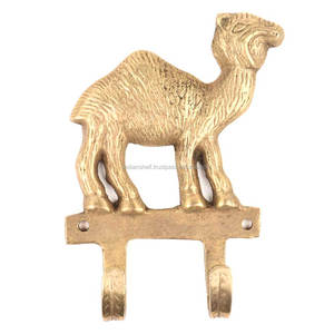 Bulk Handmade Traditional Brass Golden Camel Design Wall Coat Hooks Hangers Reusable Utility Hat Bags Clothes <b>Heavy</b> <b>Duty</b> BTH-59 - Product Image 2