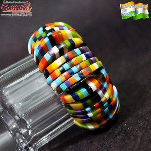 Handmade Coloured Jewellery Resin Ladies Fancy 2.10 <b>Bangles</b> <b>Bracelets</b> - Product Image 6