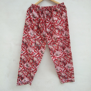 Conjunto de Pijama de Tela con Estampado de Bloques de Diseño Personalizado, con Cierre de Botones y Cintura Elástica, Ropa de Dormir Cómoda para Mujer - Product Image 3
