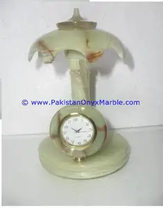 缟玛瑙伞时钟制造批发商和出口商从巴基斯坦