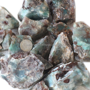 หิน aquaprase ดิบสีเขียวผสมสีธรรมชาติสำหรับทำเครื่องประดับได้รับการรับรองจากบุคคลที่สามจากเหมืองโดยตรง - Product Image 3