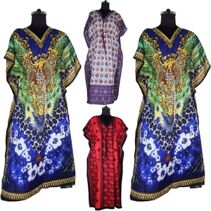 Abaya Dubai Popular Women Dress Muslim 2025 Long <b>Kaftan</b> Designs In India Anokhi Caftan Maxi Dress Floral Block Print Loungewear - Product Image 1