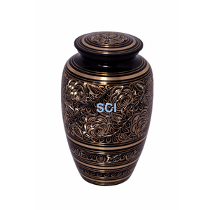 Urn สำหรับเถ้ากระดูกสีฟ้าโกศโกศมนุษย์ Rosa Beta หินแกรนิตสีเทา S หัตถกรรมโกศสำหรับเถ้ามนุษย์ราคาถูก - Product Image 1