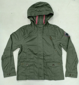 Vêtements de dépassement étiquettes de marque fille enfants à manches longues réglable à capuche coton fermeture éclair vestes d'hiver Bangladeshi Stocklot - Product Image 5
