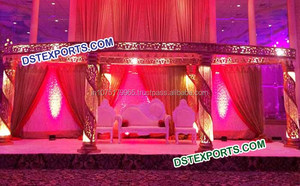 Mandril de cristal de fibra para decoración de bodas, conjunto de mandados de boda indio modernos, fabricante - Product Image 6