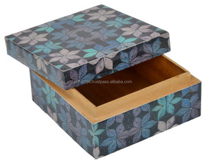 Metier fábrica suministro al por mayor personalizado moderno hecho a mano de madera epoxi joyería Cajas de Regalo último diseño antiguo amor bambú ventilador - Product Image 2