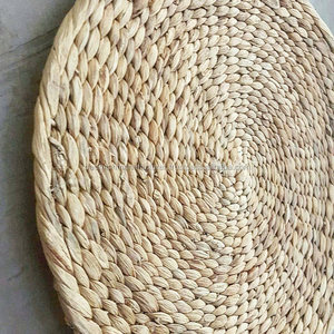 Vintage Woven Seagrass Chargers/ Placemats/ Dinner <b>Plate</b> Holders/ <b>Wall</b> Decor - Product Image 1