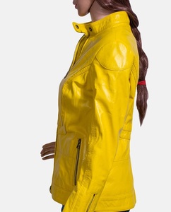 Chaqueta de piel de oveja auténtica para mujer, abrigo de invierno hecho a medida con diseño de logotipo elegante - Product Image 3