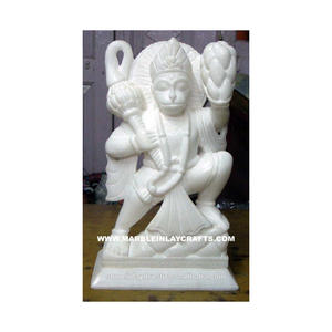 Estatua de Dios Hanuman Ji, piedra italiana - Product Image 1