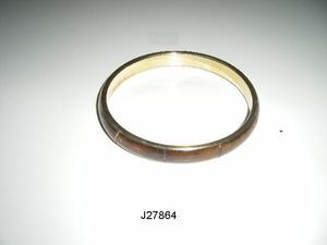 Bracelet en métal incrusté d'os violet sur base en laiton, combinaison bicolore, bracelets tendance, vente chaude - Product Image 5