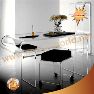 Table gigogne en acrylique transparent personnalisée chaise de bureau en acrylique - Product Image 5
