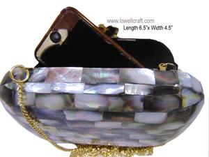 Black Pearl Mother Bag Vintage Evening Purse Custom Color Fashion Acrylic Clutch Pink Purse - Product Image 6