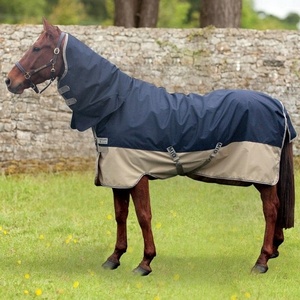 Couverture d'hiver pour chevaux, utilisation dressage, combo imperméable et respirant, haute qualité, matériau RIPSTOP ovale, doublure en coton, rembourrage en polyfill - Product Image 2