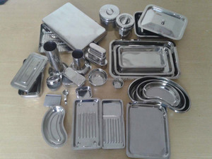Plateau manuel de rein de cuvette de bassin creux chirurgical d'hôpital fait de source d'alimentation manuelle durable d'acier inoxydable - Product Image 6