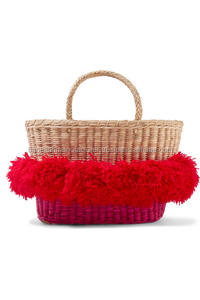 Sac Pom de table tissé en paille avec poignée courte, nouveauté 2020 - Product Image 3