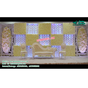 Eye-Catching de distintos paneles de cuero de venta de pelo insertado entre bastidores paneles decoración de escena de Boda boda - Product Image 1
