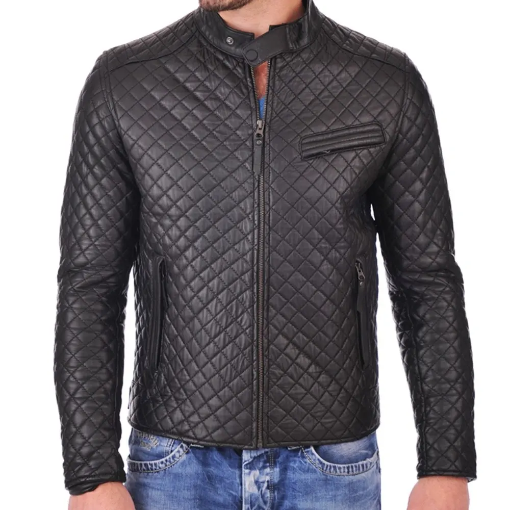 Wholesale price Men Embroidery leather jacket youth casual wear fashionable leather jackets winter horse leather jackets