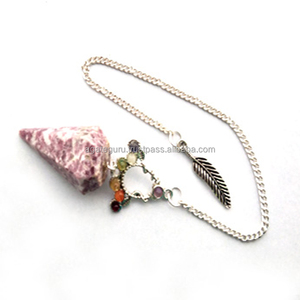 Lepidolite Cono Péndulo Reiki Chakra Péndulo - Product Image 1