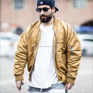 Blouson aviateur classique en satin personnalisé pour homme, gris clair, doublure en polyester personnalisée, blouson aviateur en nylon - Product Image 5