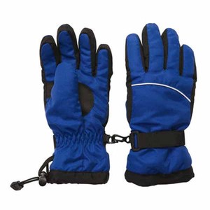 Gants de Ski imperméables pour hommes, doublure en Thinsulate imperméable en cuir PU, impression personnalisée, gants de sport d'hiver - Product Image 1