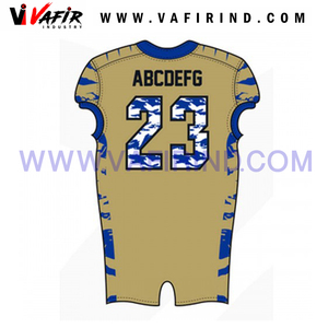Conjunto de camiseta de fútbol americano de diseño personalizado uniforme impreso por sublimación transpirable - Product Image 3