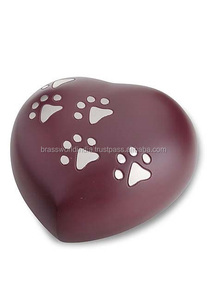 BRASSWORLD INDIA Urne funéraire en métal en forme de cœur de style américain pour animaux de compagnie, articles funéraires de qualité supérieure - Product Image 5