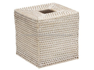 Funda de pañuelos cuadrada Natural de moda, funda elegante de ratán Vietnam para el hogar, coches, restaurantes, hoteles, paquete en cartón - Product Image 2